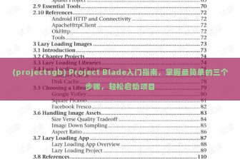 (projectsgb) Project Blade入门指南，掌握最简单的三个步骤，轻松启动项目